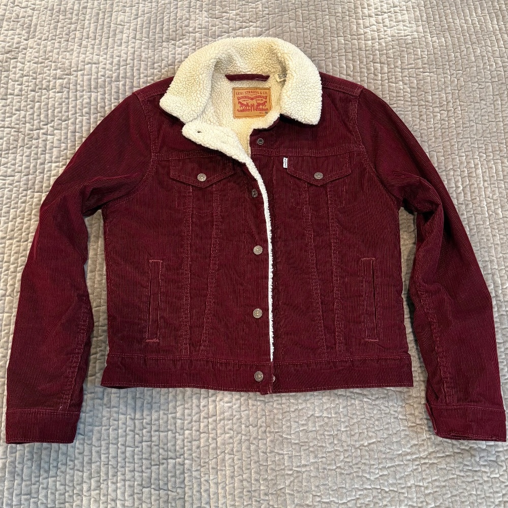Levi’s trucker jacket - Sherpa, Corduroy, M
